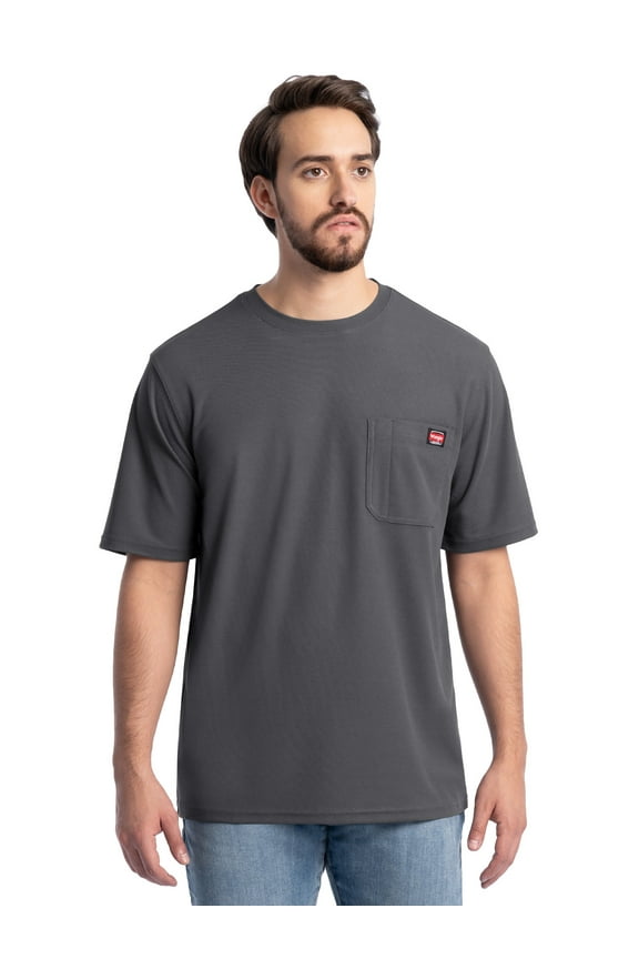 Workwear Men's Short Sleeve Performance Tee, Sizes S-5XL (Regular and Big & Tall)
