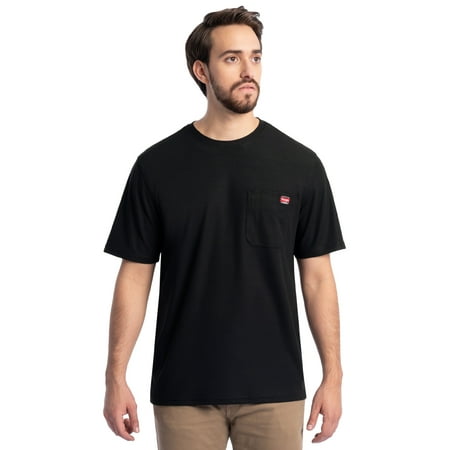 Wrangler Workwear Men's Short Sleeve Performance Tee, Sizes S-5XL (Regular and Big & Tall)