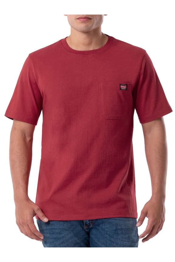 Workwear Men's Short Sleeve Pocket Crew Neck Tee