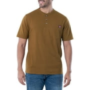 Wrangler Workwear Men's Short Sleeve Pocket Henley Tee