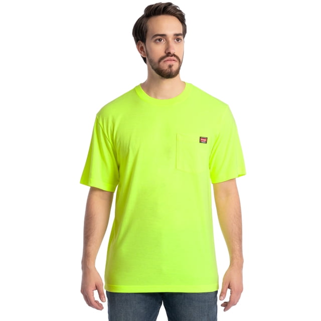 Wrangler Workwear Men's Short Sleeve Pocket T-Shirt, Sizes S-5XL and LT-4XLT (Men's, Big Men's, Tall Men's)