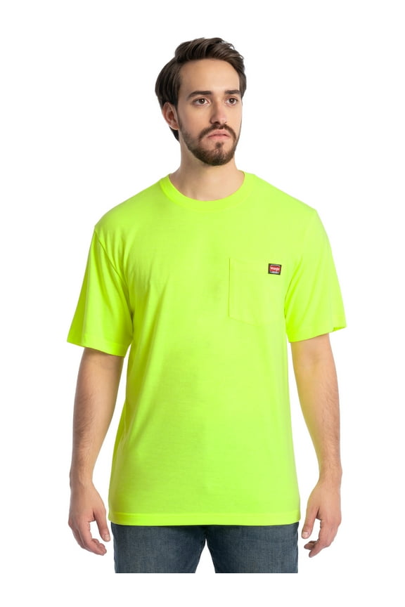 Workwear Men's Short Sleeve Pocket T-Shirt, Sizes S-5XL and LT-4XLT (Men's, Big Men's, Tall Men's)