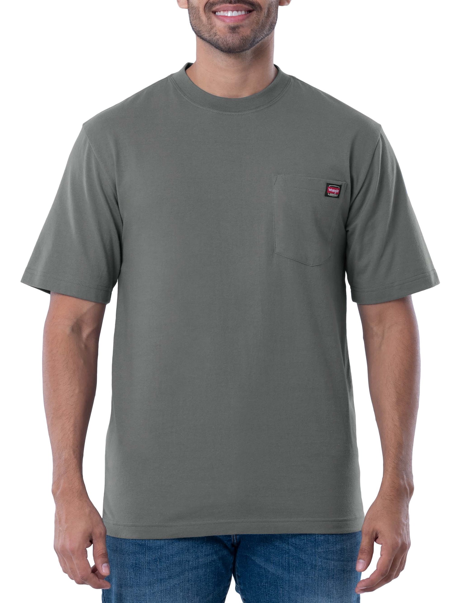 Wrangler Workwear Men's Short Sleeve Pocket T-Shirt, Size S-3XLT (Men's ...