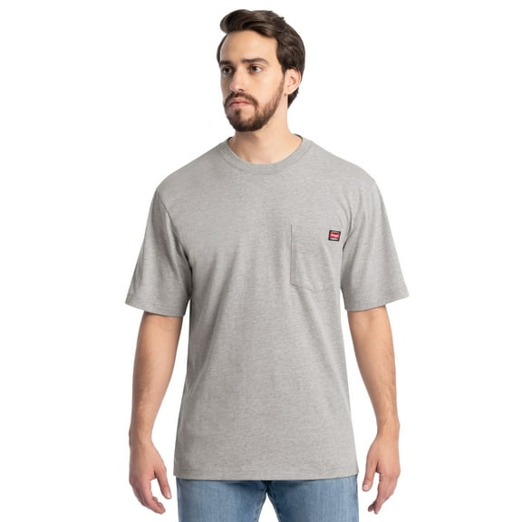 Wrangler Workwear Men's Short Sleeve Pocket T-Shirt, Sizes S-5XL and LT-4XLT (Men's, Big Men's, Tall Men's)