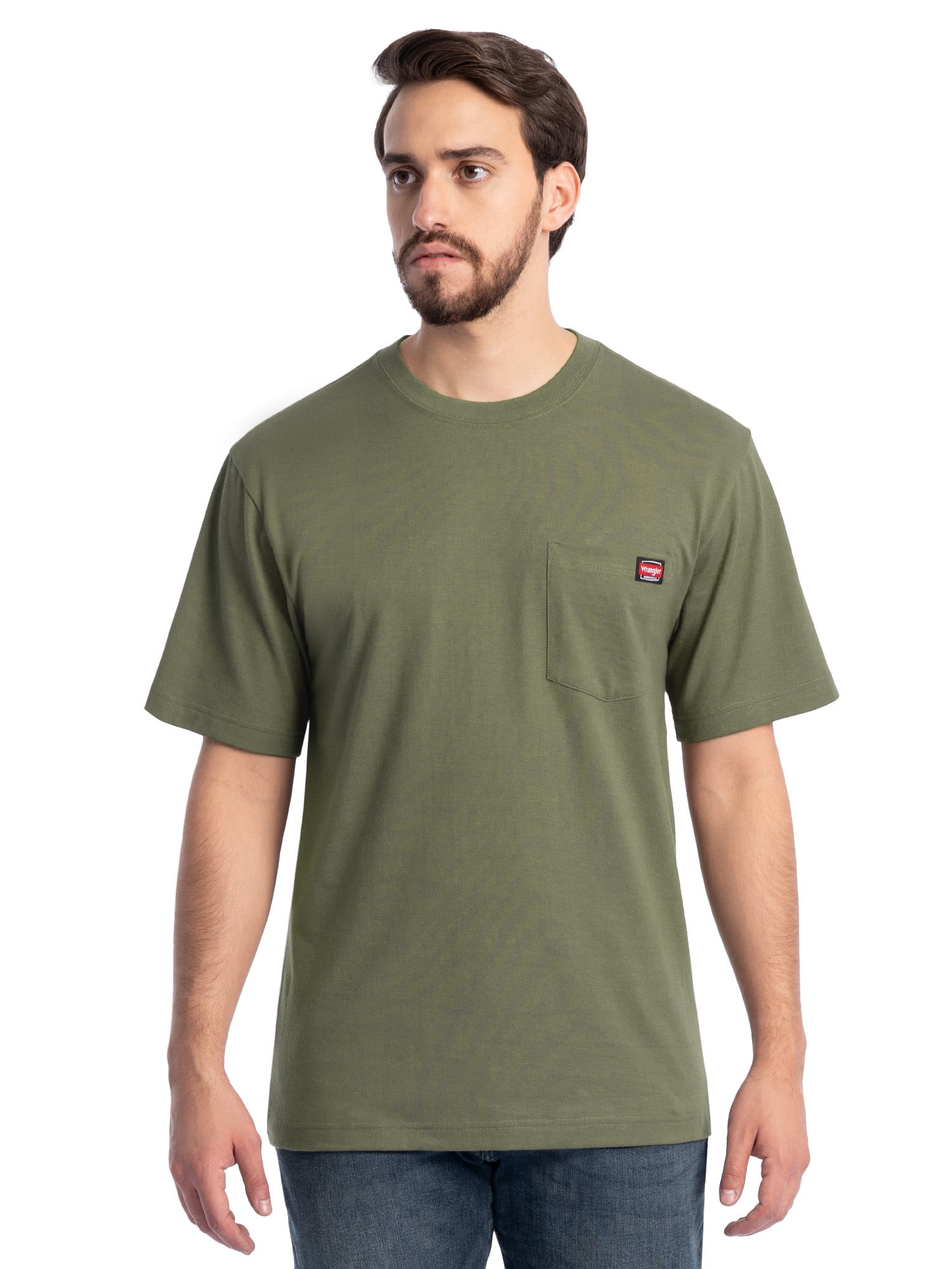Wrangler Men's Short Sleeve Pocket T-Shirt Moisture Wicking