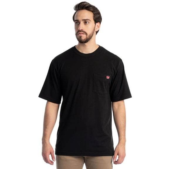 Wrangler Workwear Men's Short Sleeve Pocket T-Shirt, Sizes S-5XL and LT-4XLT (Men's, Big Men's, Tall Men's)