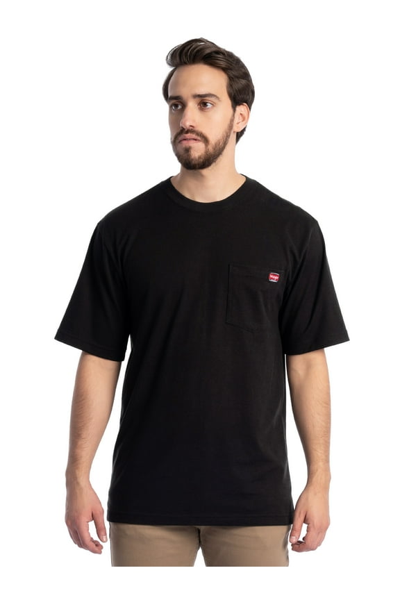 Workwear Men's Short Sleeve Pocket T-Shirt, Sizes S-5XL and LT-4XLT (Men's, Big Men's, Tall Men's)