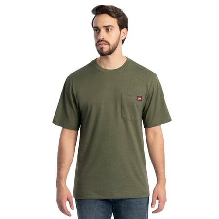 Wrangler Workwear Men's Short Sleeve Pocket T-Shirt, Size S-3XLT (Men's, Big Men's, Tall Men's)
