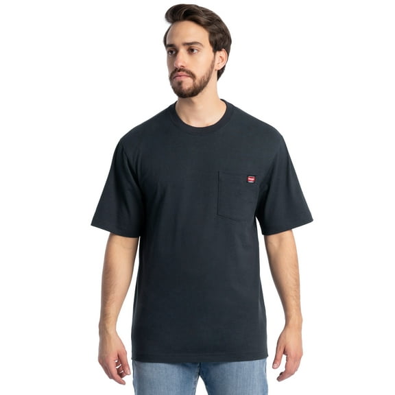 Wrangler Workwear Men's Short Sleeve Pocket T-Shirt, Sizes S-5XL and LT-4XLT (Men's, Big Men's, Tall Men's)