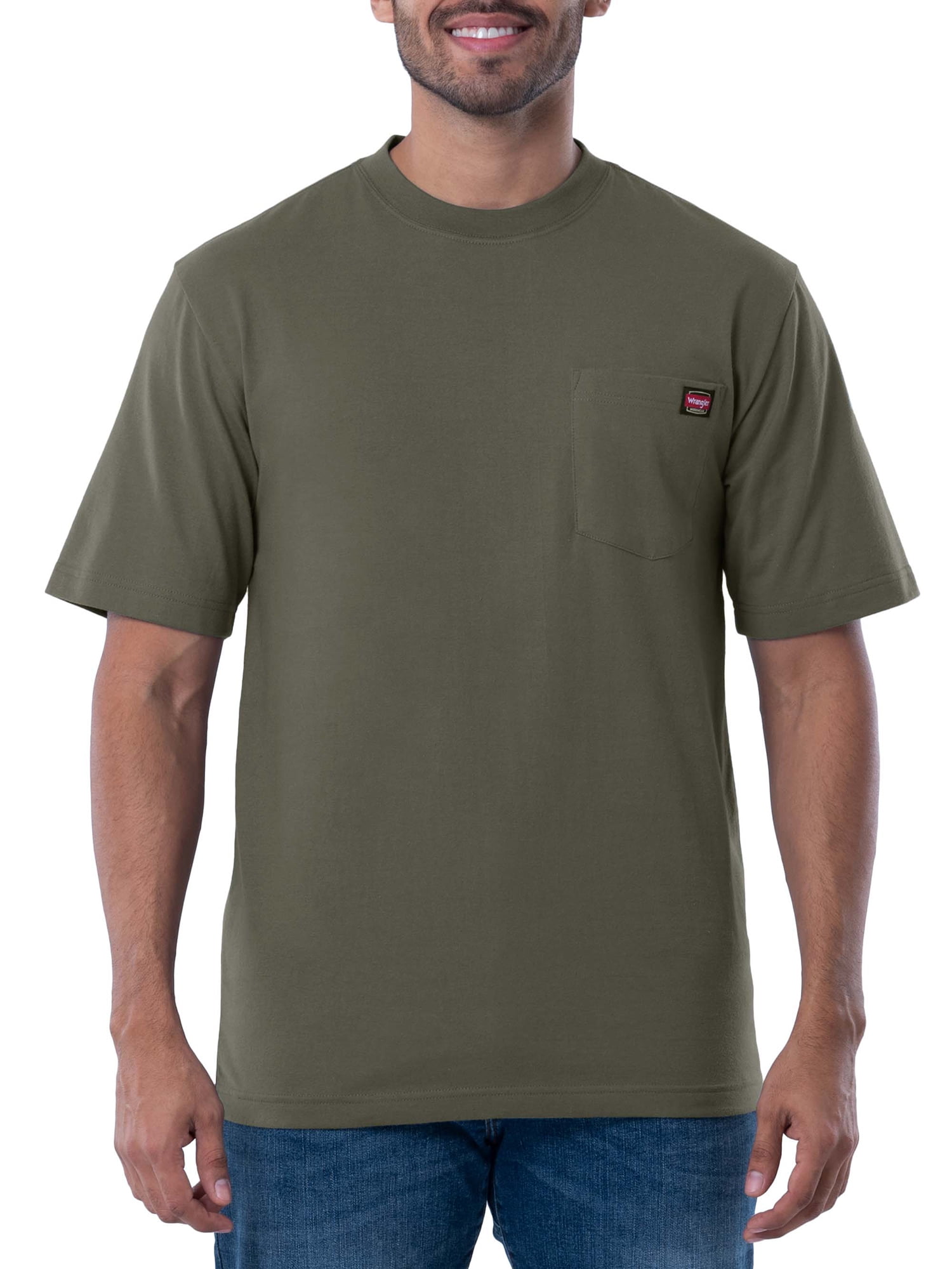 Wrangler Workwear Men's Short Sleeve T-Shirt - Walmart.com