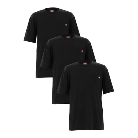 Wrangler Workwear Men's Short Sleeve Pocket Tee, 3-Pack