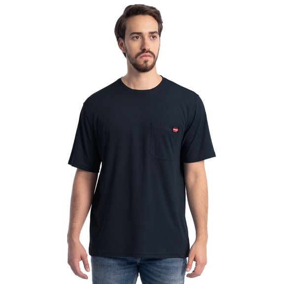 Wrangler Workwear Men's Short Sleeve UPF40 Performance Tee, Size S-3XL and XLT-2XLT