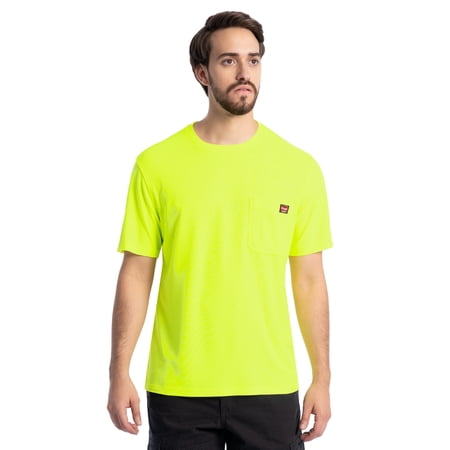 Wrangler Workwear Men's Short Sleeve UPF40 Performance Tee, Size S-3XL and XLT-2XLT