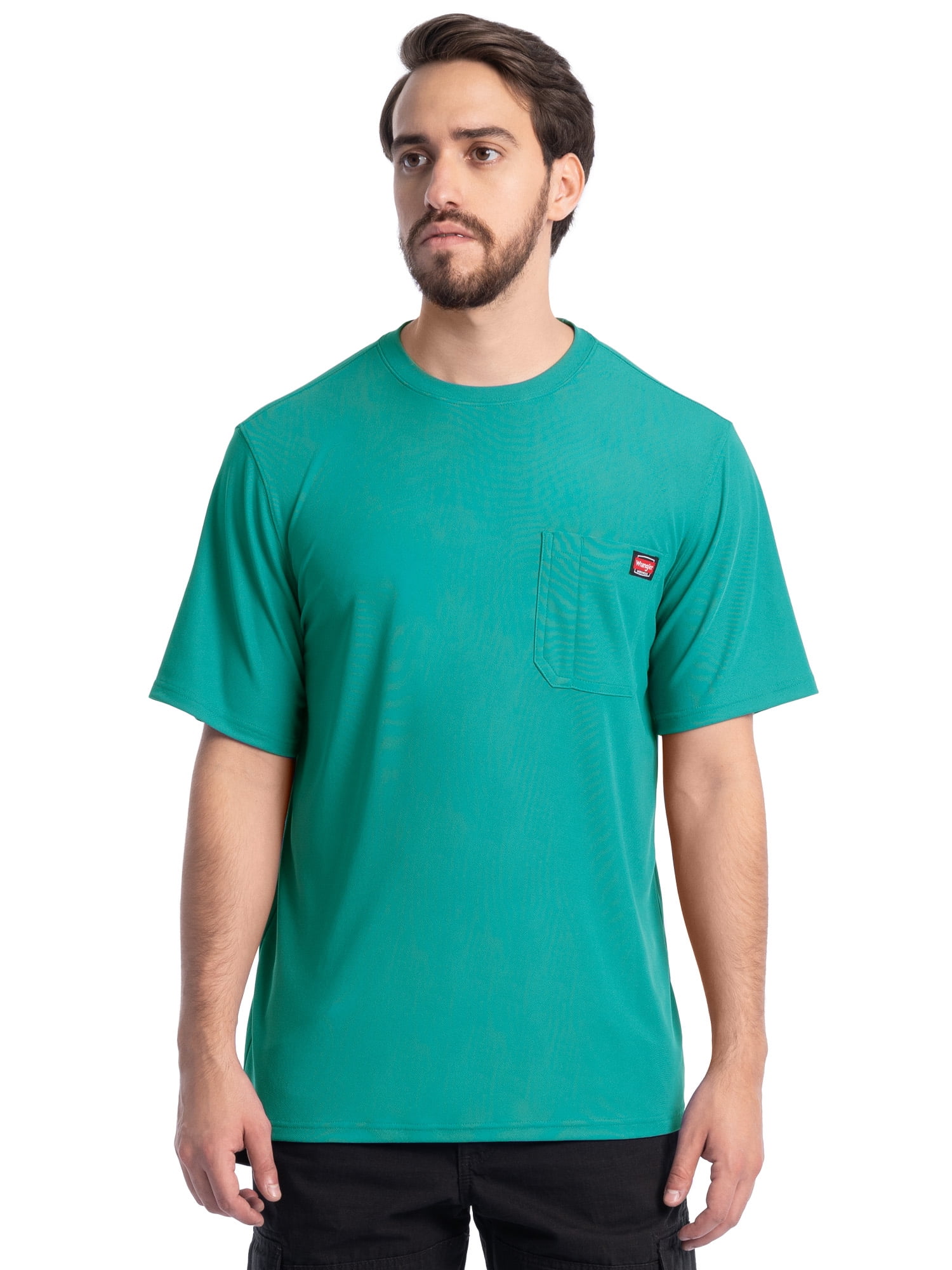 Wrangler Workwear Men's Short Sleeve UPF40 Performance Tee, Size S-3XL and XLT-2XLT