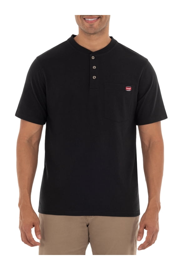 Workwear Men's Short-sleeve Workwear Pocket Henley Shirt
