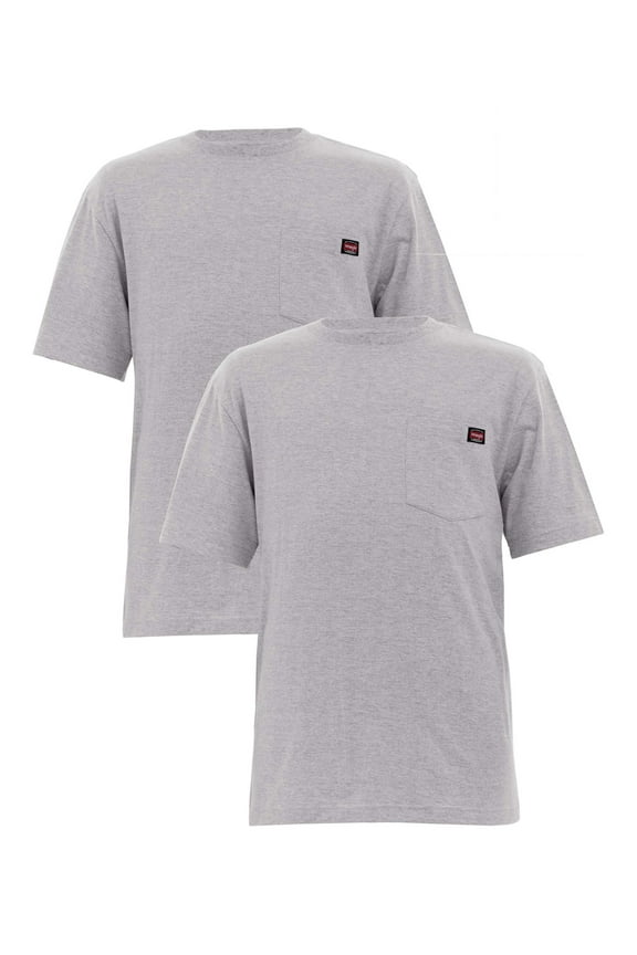 Workwear Men's and Big Men's Pocket Tee with Short Sleeves, 2-Pack, Sizes M-3XL