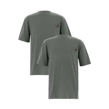 Wrangler Workwear Men's and Big Men's Pocket Tee with Short Sleeves, 2-Pack, Sizes M-3XL