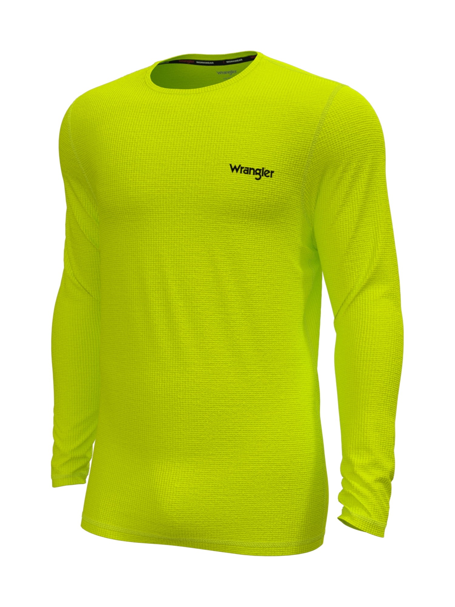Wrangler Workwear Midweight Performance Thermal Top Moisture-Wicking Thermal Undershirt for Men, XL, Yellow