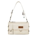 thumbnail image 1 of Wrangler Y2K Purse Small Shoulder Bag for Women Stylish Western Design with Detachable Charms Multiple Pockets, Creamy, 1 of 5