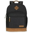 thumbnail image 1 of Wrangler Yellowstone Backpack, Classic Logo Padded Notebook Sleeve, All Ages, Black Denim, 1 of 7