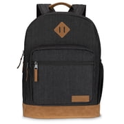 Yellowstone Backpack, Classic Logo Padded Notebook Sleeve, All Ages, Black Denim