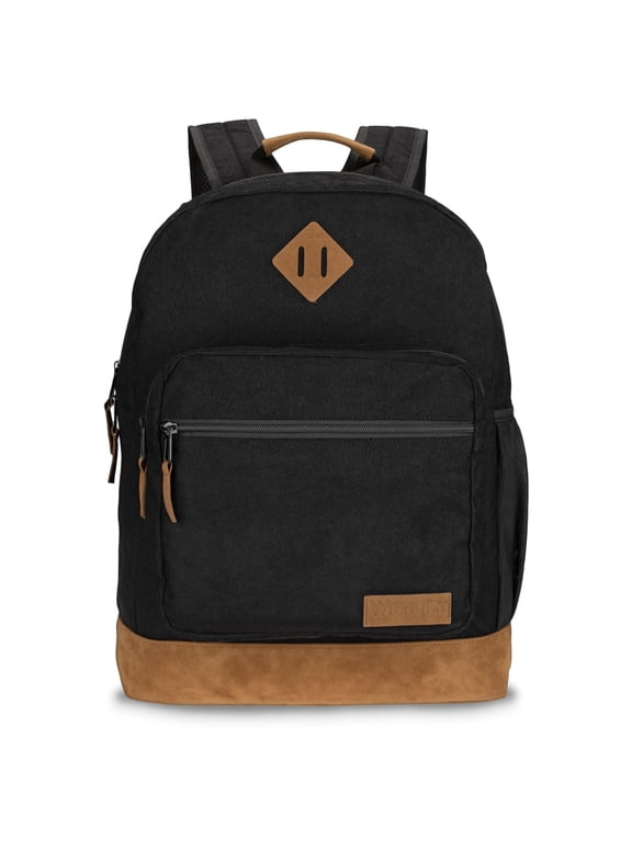 Yellowstone Backpack, Classic Logo Resistant Padded Laptop Notebook Sleeve, Black Corduroy