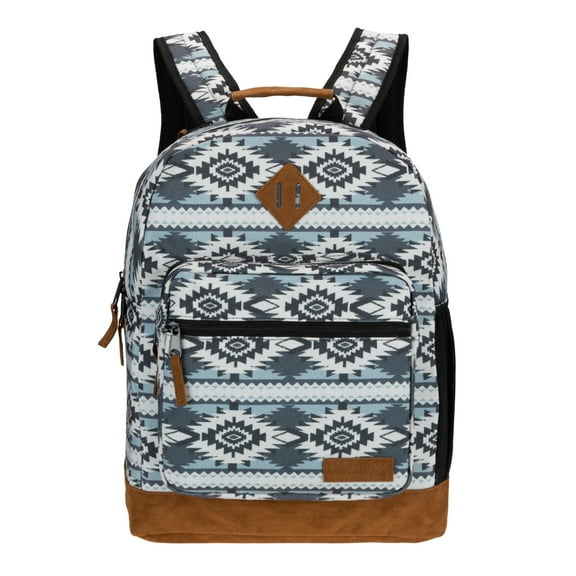 Wrangler Yellowstone Backpack, Classic Logo Resistant Padded Laptop Notebook Sleeve, Grey