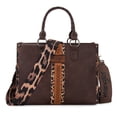 thumbnail image 1 of Wrangler HANDBAG Wrangler Tote Bag for Women Western Woven Shoulder Purse Leopard Print Handbags, Leopard-Coffee, 1 of 7