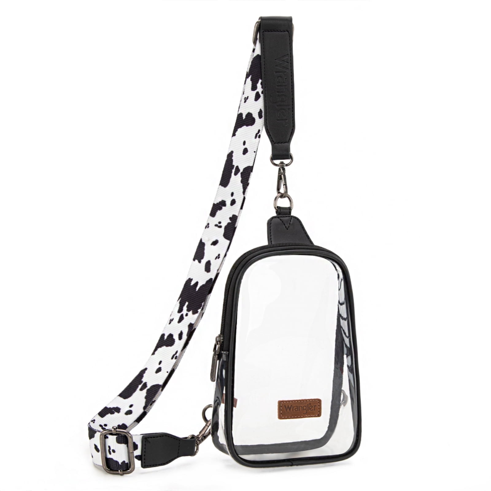 Wrangler Crossbody Clear Sling Bags for Women Stadium Approved Cross Body Purse for Sports Events Concerts