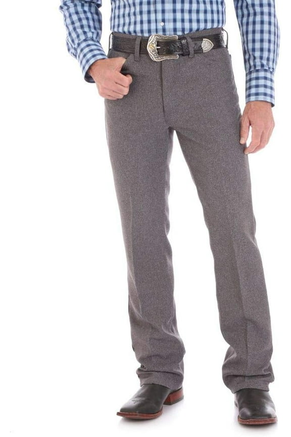 mens Wrancher Dress jeans, Heather Grey, 31W x 34L US