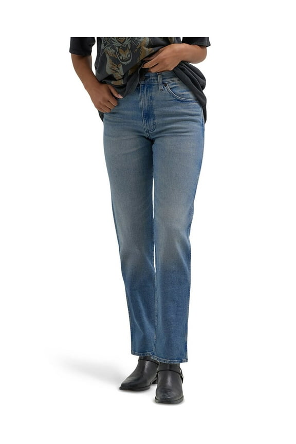womens Dusty Indigo Straight Leg Jean, 24X29