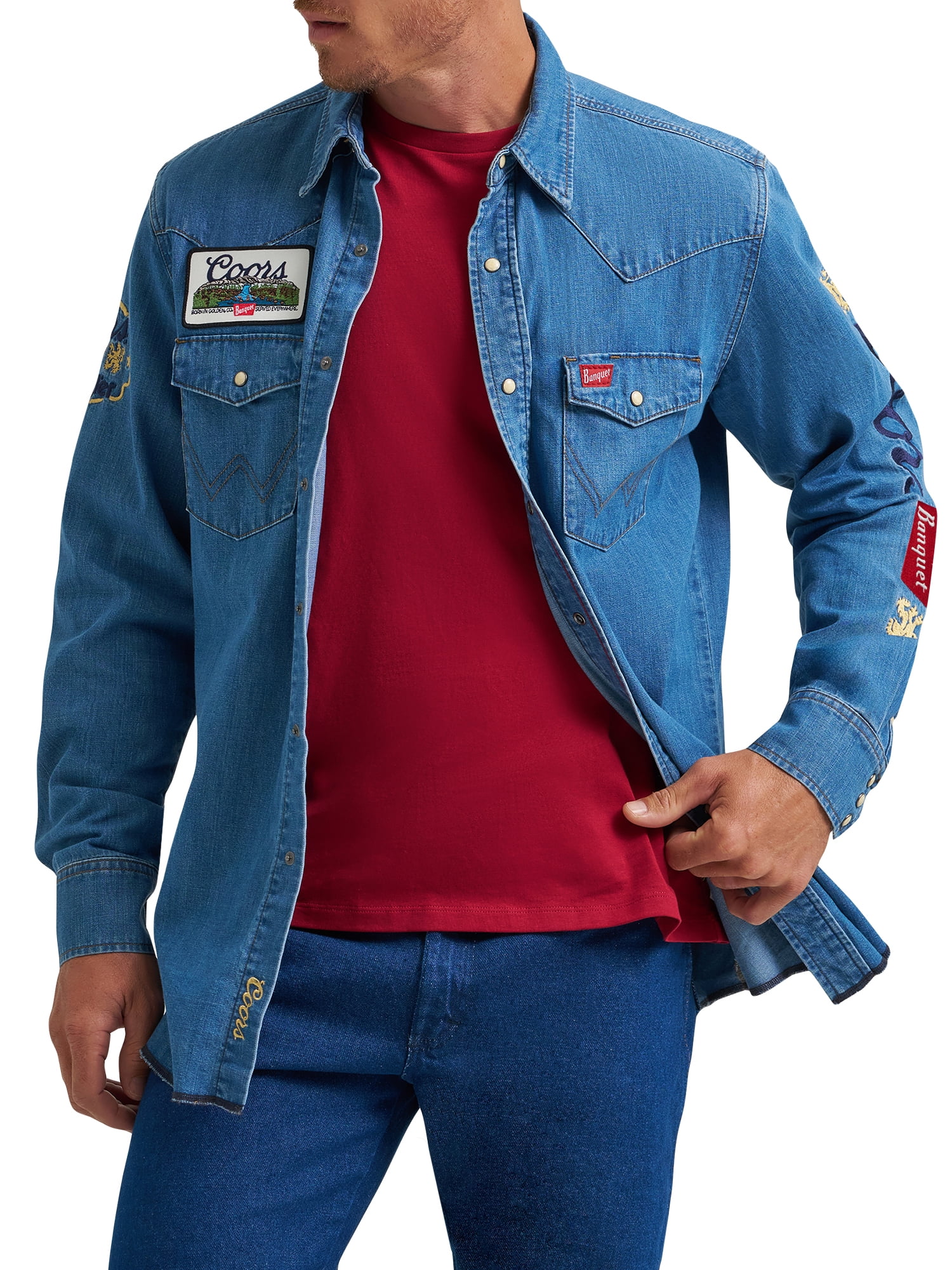 Wrangler® x Coors® Denim Shirt, Sizes S-2XL