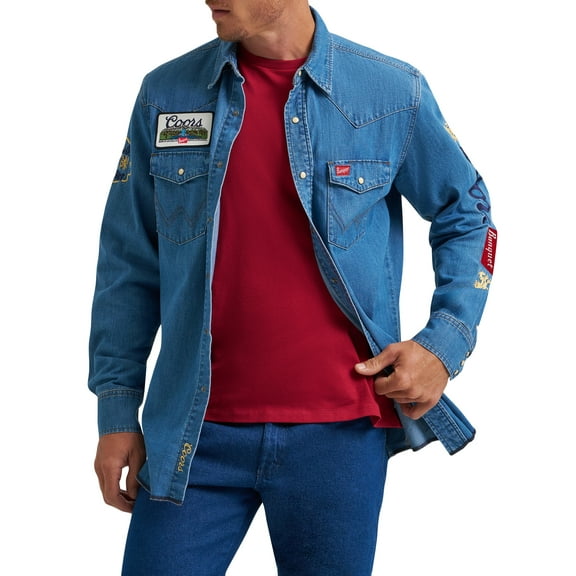 Wrangler® x Coors® Denim Shirt, Sizes S-2XL