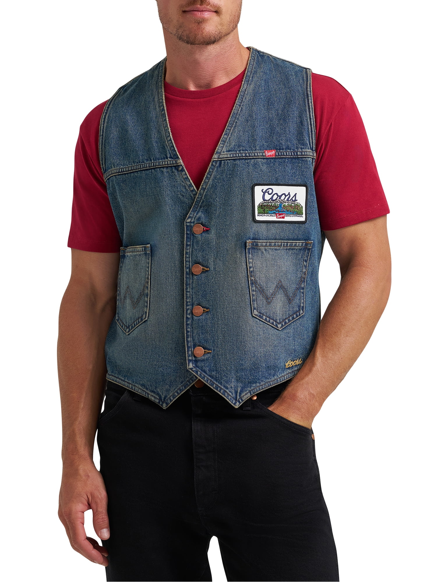 Wrangler® x Coors® Denim Vest, Sizes S-2XL - Walmart.com