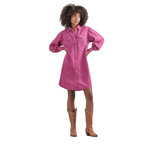 Wrangler x Dreamy Pink Shirt Dress