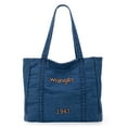thumbnail image 1 of Wrangler Tote Bag for Women Large Denim Purses for Work Travel, A-Jean, 1 of 8