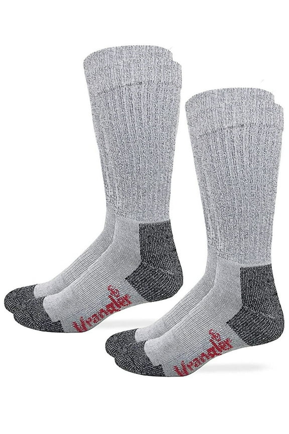 Wranglers Men's Socks, Cotton Cushion Over The Calf Work Tall Socks, 2 Pair