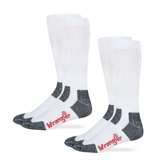 Wranglers Men's Steel Toe Full Cushion Ultr-Dri Boot Socks 2 Pair Pack