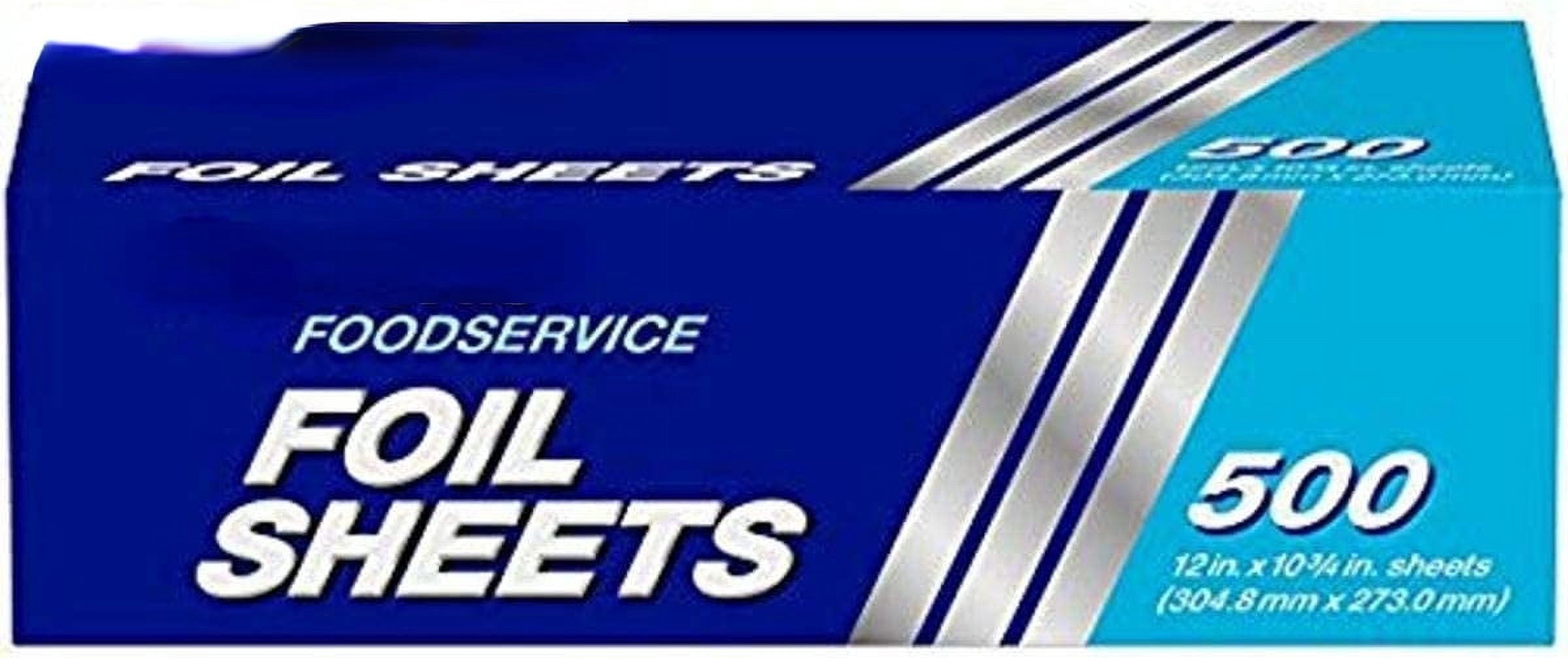 Wrap 711 Pop-Up Interfolded Aluminum Foil Sheets, 9 x 10 3/4, Silver, 6 Packs of 500 (Case of 3000 Sheets)