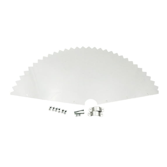 Wrap-Around Birds Feeder Squirrel Baffle with Serrated Edge Weather-proof Outside Hanging Bird House Pole Mount Transparent Raccoon Squirrels Rodents Guard