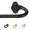 thumbnail image 1 of Blackout Curtain Rods 66-120 Inch, Wrap Around Design with Hidden Curved Base, Adjustable Heavy Duty Metal Rod for Single Window, Matte Black, 1 of 6