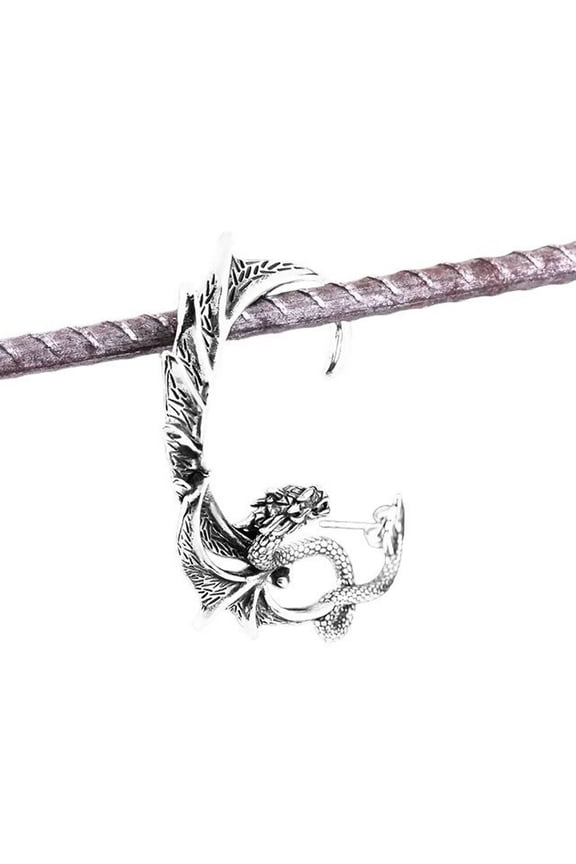 Wrap Around Dragon Post Earring 316L Stainless Steel Above Ear Crawler Climber