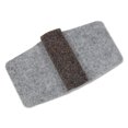 thumbnail image 1 of Wrap Around Felt Floor Savers, Rectangular, 7.25w X 1d X 8h, Gray/black, 16/pack | Bundle of 5 Packs, 1 of 3