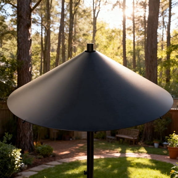Wrap Around Squirrel Baffle for Bird Feeders 18 Inch Anti-Rust Metal Squirrel Guard for Pole Mounted and Hanging Bird Houses