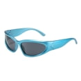 thumbnail image 1 of Wrap Around Sunglasses for Outdoor Sports Cool Protective Shades for Men and Women 2000s Fashion Accessories Lightweight and Portable Shield 400, 1 of 3