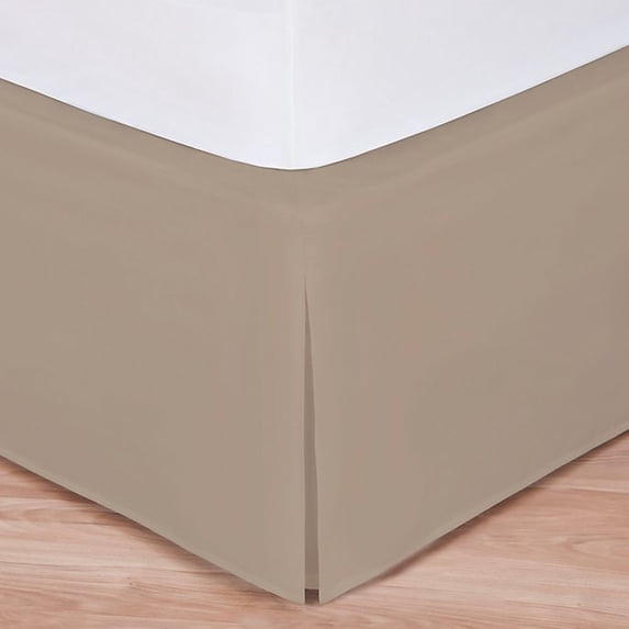 Wrap-Around Wonderskirt Full Bed Skirt in Taupe