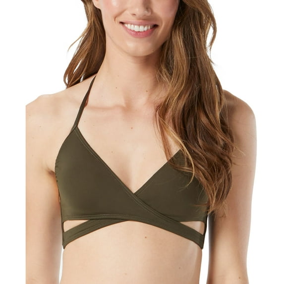 Wrap Bikini Top Fatigue Green S