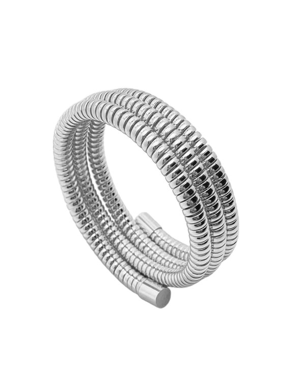 Wrap Bracelet Opening Bangles Fashionable Cuff Bracelet Elastic Wristband Wrist Accessory Iron