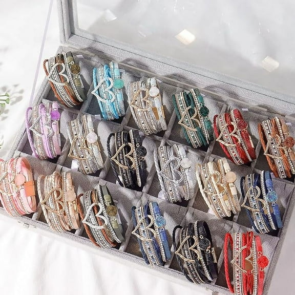 Wrap Bracelets for Women Trendy Boho Bracelets for Women Wide Stackable Leather Bracelet Boho Jewelry Christmas Gifts for Women