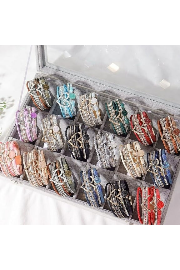 Wrap Bracelets for Women Trendy Boho Bracelets for Women Wide Stackable Leather Bracelet Boho Jewelry Christmas Gifts for Women